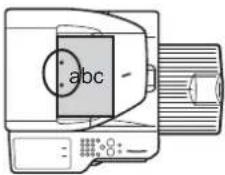 SHARP MX-M364N - Ausrichtung des eingelegten Originals (für die Funktionen "Hefter/Sortier." und "Lochung") - 3