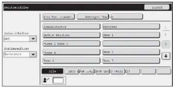 detutszer-fialer Index-Schalter ABC Sortieraufizien Aurhumer File Edit View onto Annotigen "Auto" Administrator dscutzer Andrews-Mensifier Name 1 Name 2 Name 3 Name 4 Name 5 Name 6 Name 7 Alle ABC#0#0#0#0#0#0#0#0#0#0#0#0#0#0#