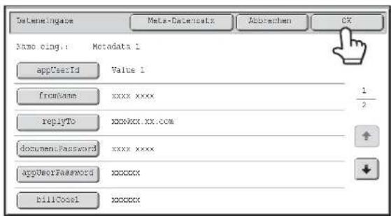 Name ping.: Metadata 1 appUserId Value 1 fromName: xxxx xxxx replyTo: xxxxxxx.xx.com documentPassword xxxx xxxx appUserPassword xxxxxxx billClose1 xxxxxxx