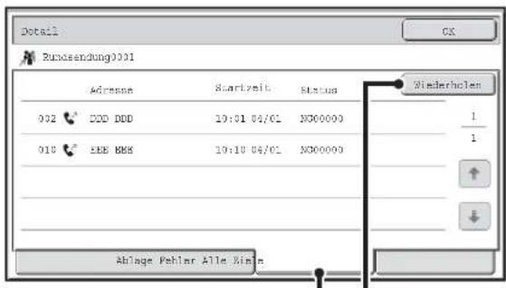 Detail Rücksendung0001 Address Startzeit Status 002 DDD DDD 19:01 04/01 NG00000 016 EEB BBS 19:10 04/01 NG00000 Winderholen 1 1 Ablage Pehler Alle Ein