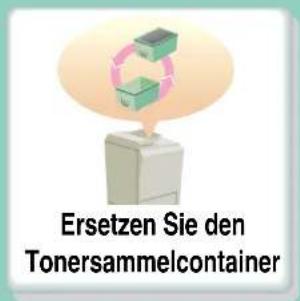 Ersetzen Sie den Tonersammelcontainer