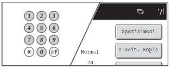 1 2 3 4 5 6 7 8 9 * 0 #P Normal A4 Spezialmodi 2-seit. Kopie 71