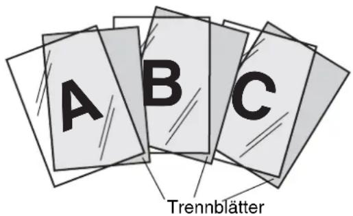 A B C Trennblätter
