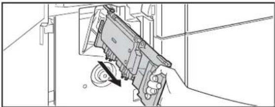 SHARP MX-M464N - Ersetzen der Heftklammernpatrone (Sattelheftungseinheit) - 2
