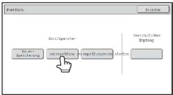 Postfach Abprüpeicher Daten-Speicherung Date/prüfung Date/prüfung/paten Vertruallicher Empfang