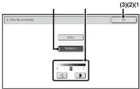 I-Fax/Deichtung Auto Manuell (3)(2)(1) CX