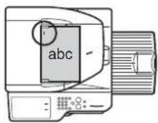 SHARP MX-M464N - Ausrichtung des eingelegten Originals (für die Funktionen "Hefter/Sortier." und "Lochung") - 1