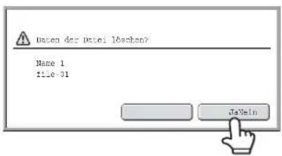 Listen der Datei löschen? Name 1 file-01 JaVein