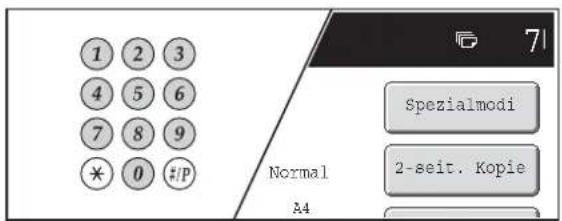 1 2 3 4 5 6 7 8 9 * 0 #/P Normal A4 Spezialmodi 2-seit. Kopie 71