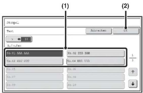 Stompel Text Aufrufen No.02 AAA AAA No.03 CCC CCC No.05 No.07 No.09 (1) (2) Adderchen CX No.02 BBB BBB No.04 CCC DDD 1/3 No.06 No.08 No.10