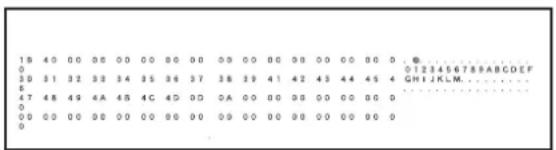 SHARP MX-M464N - Hex-Dump-Modus - 1