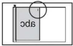 SHARP MX-M464N - Ausrichtung des eingelegten Originals (für die Funktionen "Hefter/Sortier." und "Lochung") - 2