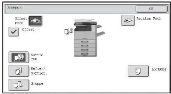 Ausgabe Offset Patch Offset Sortier Sortier. Gruppe OK Rechte Pack Lockung