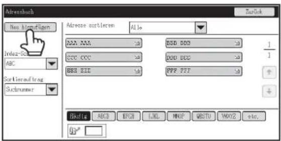 Adressbuch Neue Einträge Index-Sortierung ABC Sortierauftrag Sachnummer Adresse sortieren Alle AAA AAA CCC CCC BBB BSE BBB DSS DOD DDD PPP PPP 1 1 + + Browse ABCD EPCR LKL MNP WISTU MOV2 etc. ZuGok