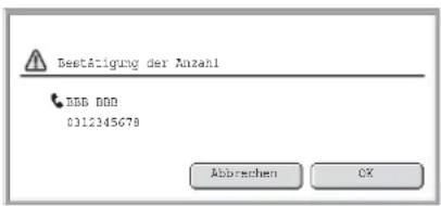 Bestätigung der Anzahl M80 000 0312345679 Abbrechen OK