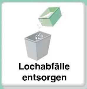 Lochabfälle entsorgen
