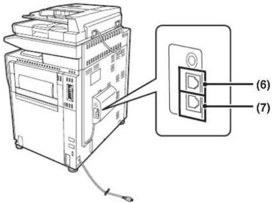 SHARP MX-M623U - Telefonanschlussbuchse - 1