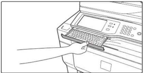 SHARP MX-M623U - TEXTEINGABE ÜBER EINE TASTATUR (MX-KBX2SB) - 1