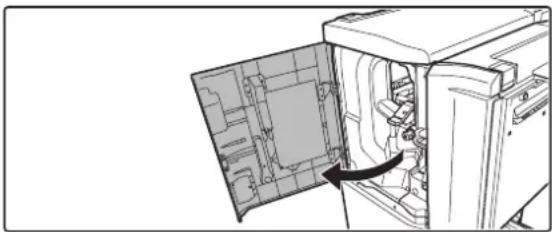 SHARP MX-M753U - AUSTAUSCH DER HEFTKLAMMERPATRONE - 1