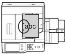 SHARP MX-M753U - Ausrichtung des eingelegten Originals (für die Funktionen "Hefter/Sortier." und "Lochung") - 7