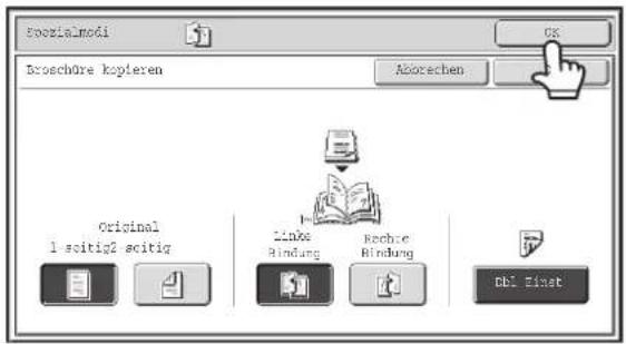 Broschüre kopieren Original 1-seitig 2-seitig Links Heftung Kochre Heftung DB1-Einst.