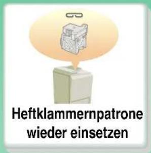Heftklammernpatrone wieder einsetzen