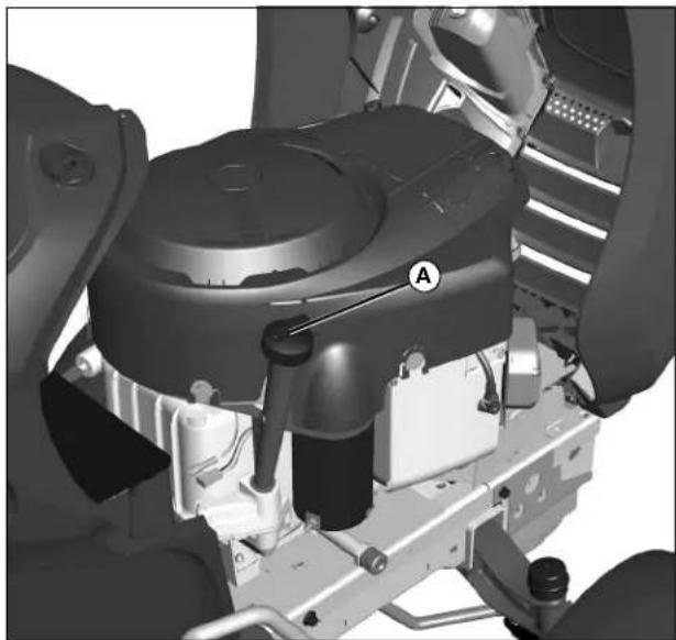 SABO 107H - Motorölstand prüfen - 1