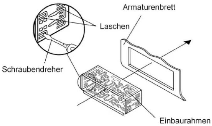 MEDION LIFE P62002 (MD 81890) - Einbau des Radios in den ISO-Schacht - 3