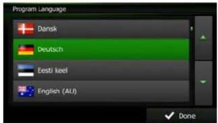 Program Language Dansk Deutsch Eesti keel English (AU) Done