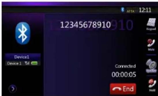 12345678910 Device1 Device 1 Connected 00:00:05 End