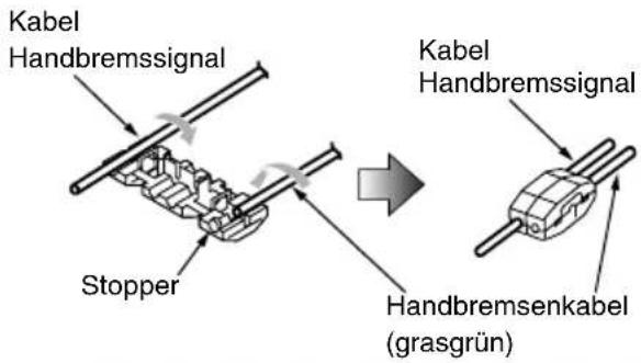 Kabel Handbremssignal Stopper Kabel Handbremssignal Handbremsenkabel (grasgrün)