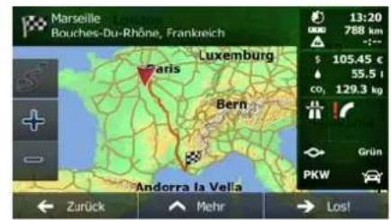Marseille Bouches-Du-Rhône, Frankreich 13:20 788 km $ 105.45 € 55.5 l CO₂ 129.3 kg Luxemburg Paris Bern Andorra la Vella Grün PKW Zurück Mehr Lost