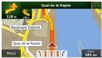 Quai de la Rapée 120 m 120 m Boulevard Diderot Quai de la Rapée Menü Distance 181 km