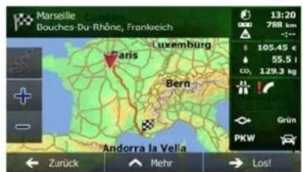 Marseille Bouches-Du-Rhône, Frankreich 13:20 788 km - 105.45 € 55.5 l CO₂ 129,3 kg Grün PKW Andorra la Vella Zurück Mehr Los!