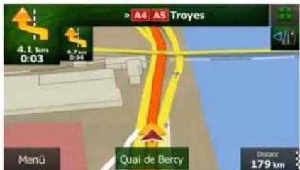 A4 A5 Troyes 4.1 km 0:03 4.7 km 0:34 Manû Qual de Bercy Distanz 179 km