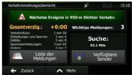 Verkehrsmeldungsübersicht Nächstes Ereignis in 950 m Dichter Verkehr. Gesamtverzög.: +0:00 Wichtige Meldungen: 3 Verkehrstatus: 1 von 50 Schließungen und Sperrern: 3 von 4 Unfälle: 3 von 0 Spureinschränkungen: 2 von 64 Andere: 3 von 7 Suche: 92.1 MHz Liste der Meldungen Verfügbare Sender Zurück Mehr