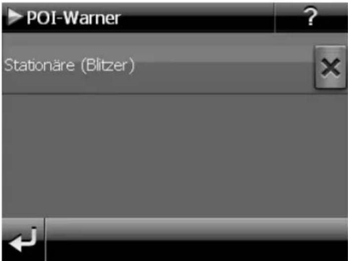 POI-Warner Stationäre (Blitzer)