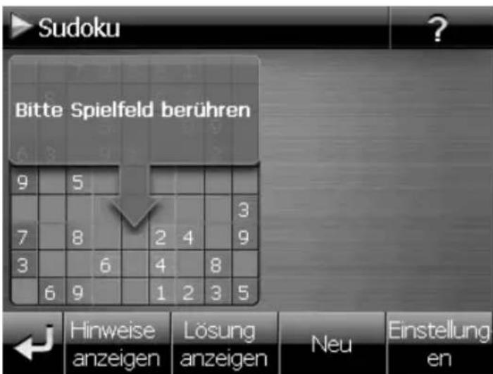 Sudoku Bitte Spielfeld berühren 9 5 7 8 2 4 3 3 6 4 8 6 9 1 2 3 5 Hinweise anzeigen Lösung anzeigen Neu Einstellungs en