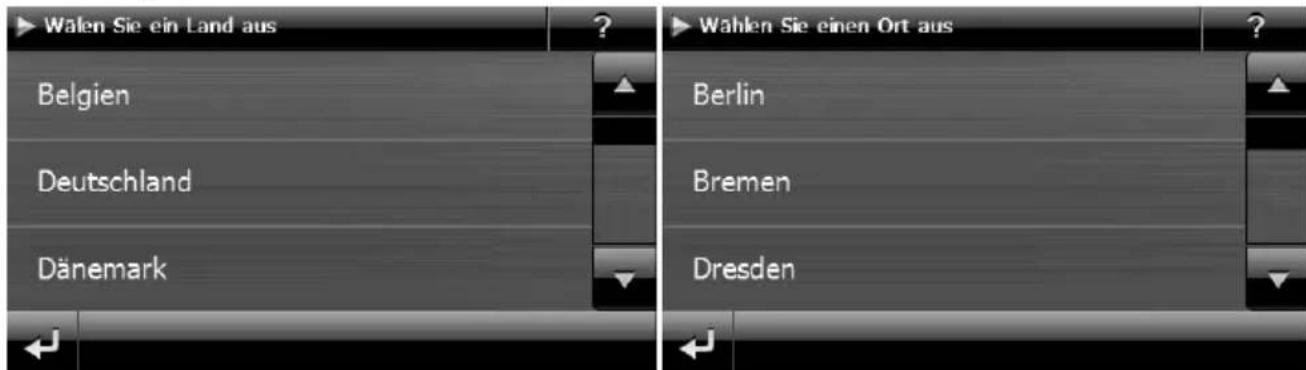 Wälen Sie ein Land aus Belgien Deutschland Dänemark Wahlen Sie einen Ort aus Berlin Bremen Dresden
