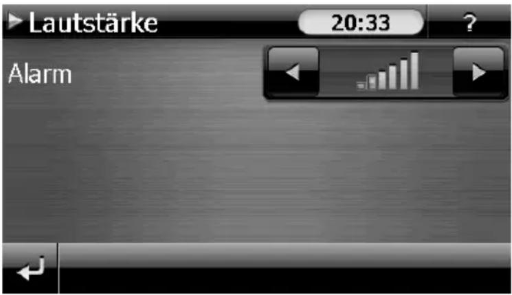 Lautstärke 20:33 Alarm