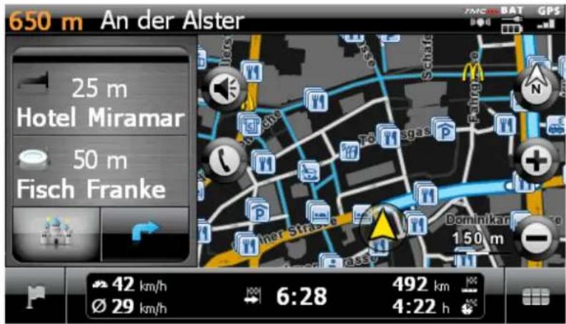 650 m An der Alster 25 m Hotel Miramar 50 m Fisch Franke 42 km/h 6:28 492 km Ø 29 km/h 4:22 h