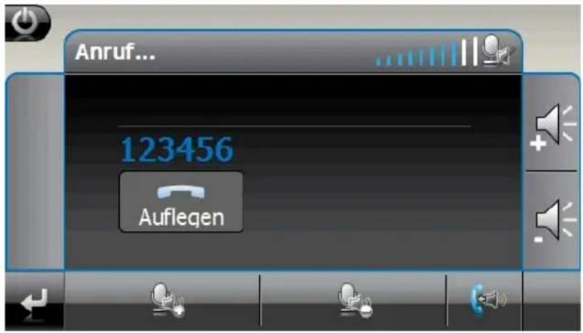 Anruf... 123456 Auflegen