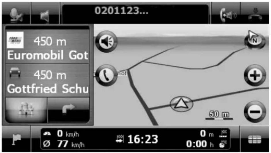 0201123... 450 m Euromobil Got 450 m Gottfried Schu 50 m 0 km/h Ø 77 km/h 16:23 0 m 0:00 h