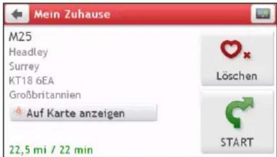 Mein Zuhause M25 Headley Surrey KT18 6EA Großbritannien Auf Karte anzeigen 22,5 mi / 22 min Löschen START