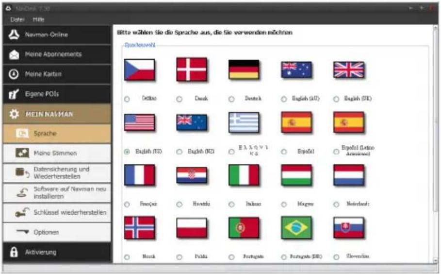 NAVMAN F360 - Sprache - 1