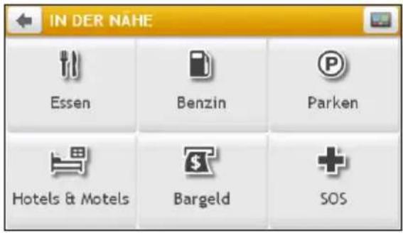 IN DER NAHE Essen Benzin Parken Hotels & Motels Bargeld SOS