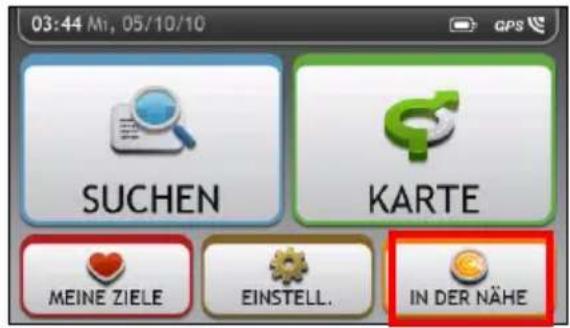 03:44 M1, 05/10/10 SUCHEN KARTE MEINE ZIELE EINSTELL. IN DER NÄHE