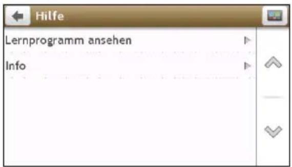 Hilfe Lernprogramm ansehen Info