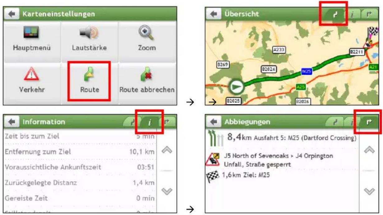 NAVMAN F360 - Wie kann ich die Routenstatistik anzeigen? - 1