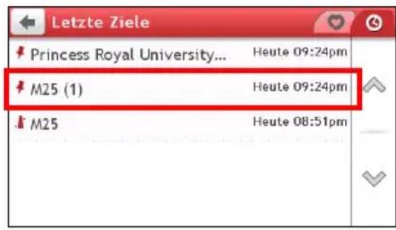 Letzte Ziele Princess Royal University... Heute 09:24pm M25 (1) Heute 09:24pm M25 Heute 08:51pm